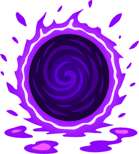 Purple Portal.
In-Game asset.  2d.  High contrast.  No shadows