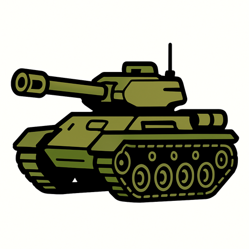 tank.
In-Game asset.  2d.  High contrast.  No shadows