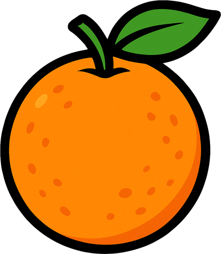Orange.
In-Game asset.  2d.  High contrast.  No shadows