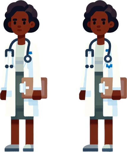 a sprite of a doctor.
a 2d sprite of a doctor