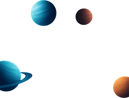 space theme background with stars and planets that are too far away,realistic,two images in one horizontally long picture.
In-Game asset.  2d.  High contrast.  No shadows