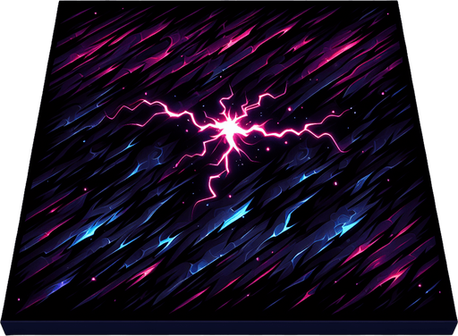 dark electric wave explosive.
Single Game Texture.  In-Game asset.  2d.  Blank background.  High contrast.  No shadows