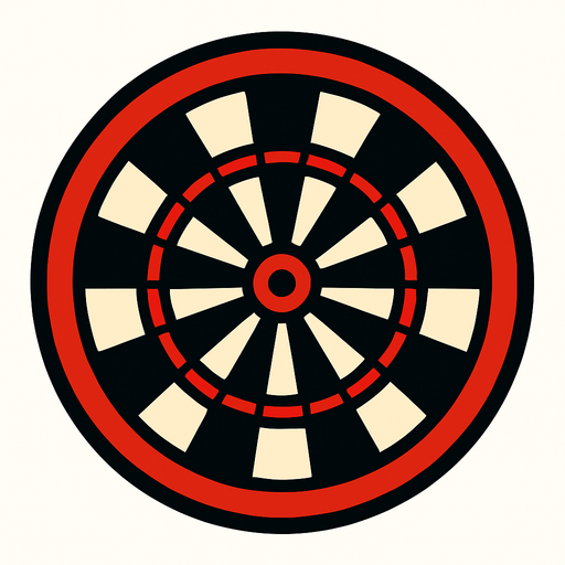 hedef tahtası.
In-Game asset.  2d.  High contrast.  No shadows