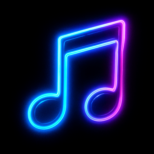 a musical note thats bright and neon thats also really cool looking.
In-Game asset.  2d.  High contrast.  No shadows
