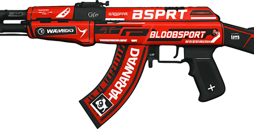 Cs2 deki ak 47 bloodsport skinini ekle.
In-Game asset.  2d.  High contrast.  No shadows