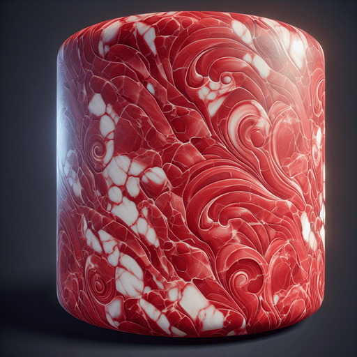 red marble.
Single Game Texture. In-Game asset. 2d. Blank background. High contrast. No shadows.