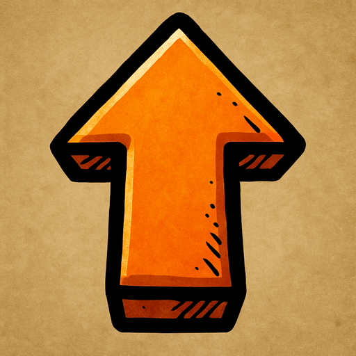 1 arrow is facing upwards.
In-Game asset.  2d.  High contrast