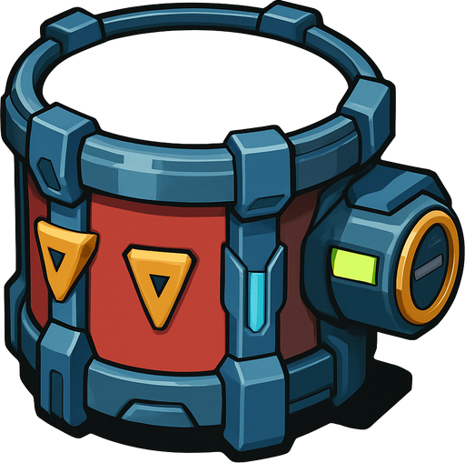 Tambor evolucionado.
In-Game asset.  2d.  High contrast.  No shadows