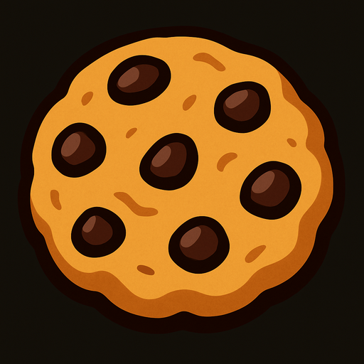 kurabiye.
In-Game asset.  2d.  High contrast.  No shadows