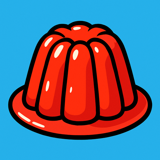 jelly.
In-Game asset.  2d.  High contrast.  No shadows