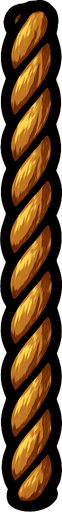 upright long rope.
In-Game asset.  2d.  High contrast.  No shadows