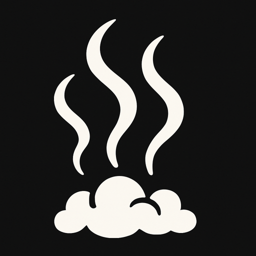 steam effect.
In-Game asset.  2d.  High contrast.  No shadows