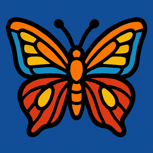 make a butterfly.
In-Game asset.  High contrast.  No shadows