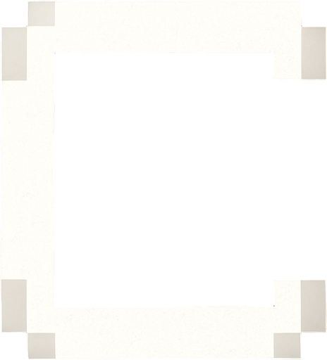 White stylized square bracket. Pixelated. 
In-Game asset.  2d.  High contrast.  No shadows