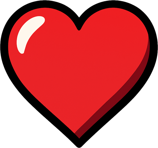 Heart.
In-Game asset.  High contrast.  No shadows