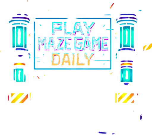 “Design an abandoned data vault with pulsing core reactors and neon warning stripes. A central holo-banner flashes ‘Play Maze Game daily’ in glitchy, stylized lettering. Add drifting sparks, cable conduits, and a damp metal floor reflecting ambient light—empty of characters and coins.”.
In-Game asset.  2d.  High contrast.  No shadows
