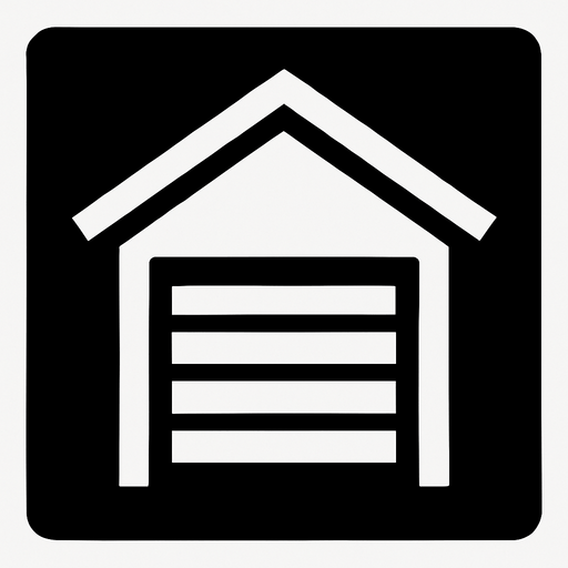 GTA 5 garaj iconu.
In-Game asset.  2d.  High contrast.  No shadows