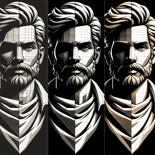 relief avatar.
Single Game Texture. In-Game asset. 2d. Blank background. High contrast. No shadows.