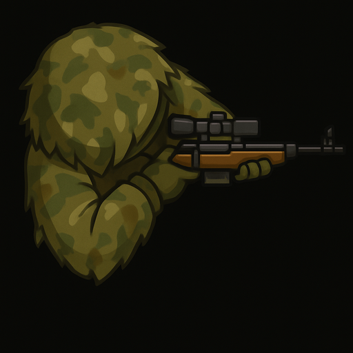 o bir sniper elbisesine sahip