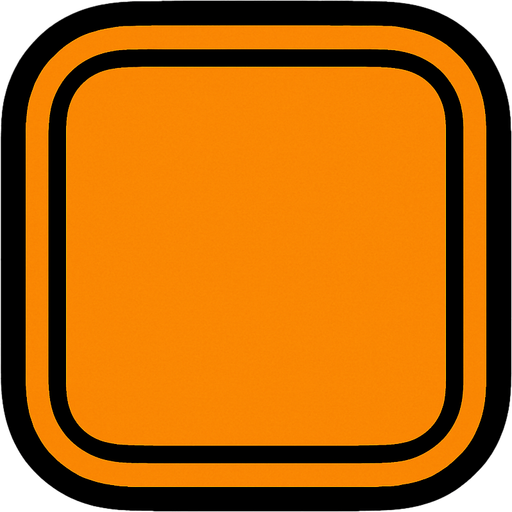 round edge square.
In-Game asset.  2d.  High contrast.  No shadows