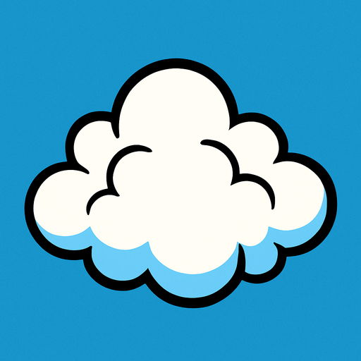 nubes animada.
In-Game asset.  2d.  High contrast.  No shadows