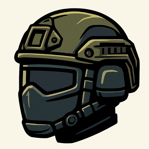 helmet look like soo good 
bullet proff.
In-Game asset.  2d.  High contrast.  No shadows