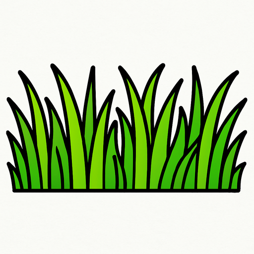 long grass bar.
In-Game asset.  2d.  High contrast.  No shadows