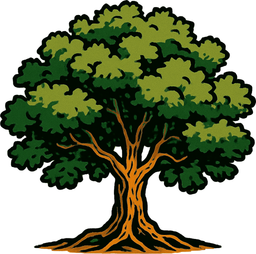 ağaç çınar.
In-Game asset.  2d.  High contrast.  No shadows