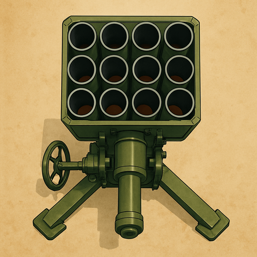 Rocket launcher cannon, from top view.