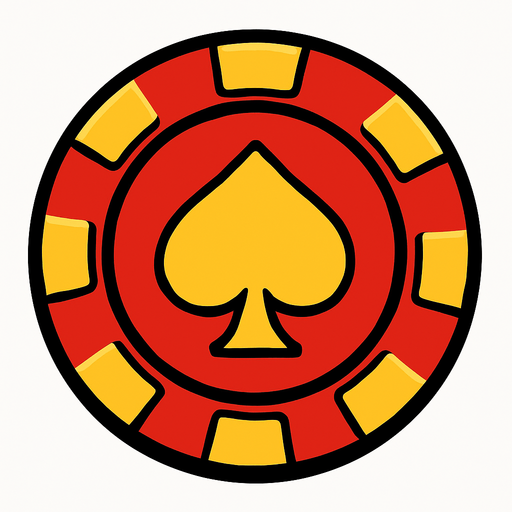 poker chip.
In-Game asset.  2d.  High contrast.  No shadows