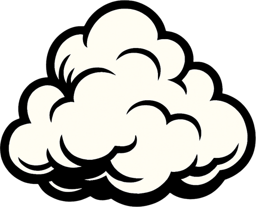 cloudy.
In-Game asset.  2d.  High contrast.  No shadows