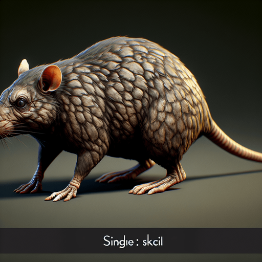 A good but dangerous rat. Warcraft 3 art..
Single Game Texture. In-Game asset. 2d. Blank background. High contrast. No shadows.