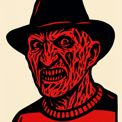 freddy krueger scary head.
In-Game asset.  2d.  High contrast.  No shadows