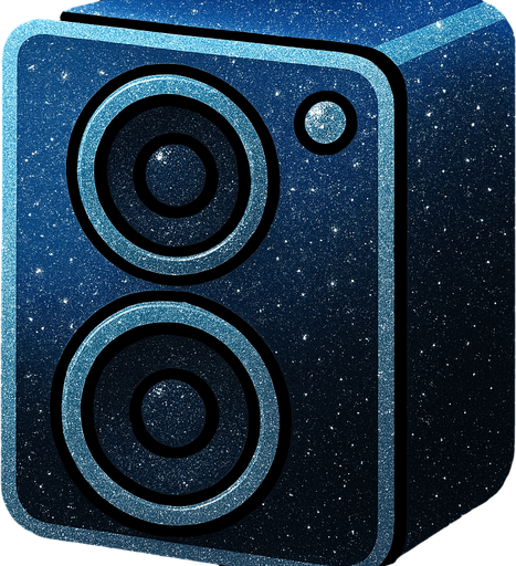 in colors electric sky blue gradient to black, with silver glitter