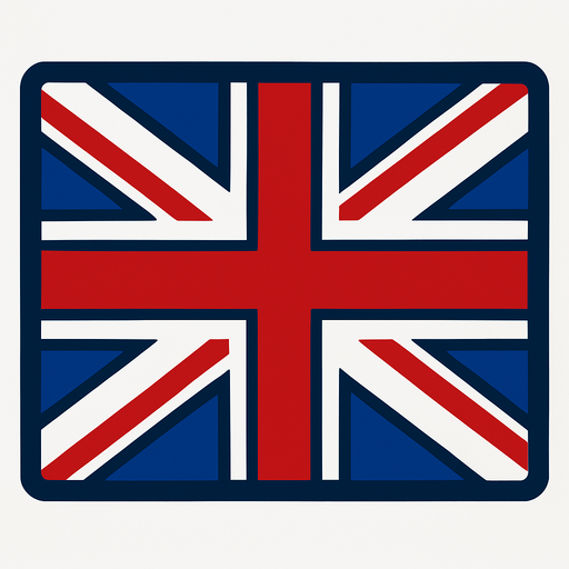 İngiliz bayrağı.
In-Game asset.  2d.  High contrast.  No shadows