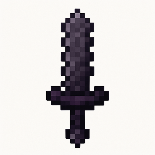 netherite sword.
In-Game asset.  2d.  High contrast.  No shadows