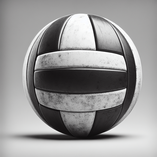 Una bola de voley de planta.
Single Game Texture.  In-Game asset.  2d.  Blank background.  High contrast.  No shadows