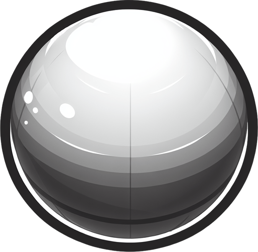 Ball.
Single Game Texture.  In-Game asset.  2d.  Blank background.  High contrast.  No shadows