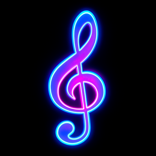 a musical note thats bright and neon thats also really cool looking.
In-Game asset.  2d.  High contrast.  No shadows