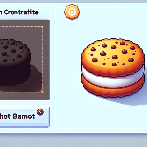 Biscuit Clicker: The Ultimate Indulgence!.
Single Game Texture. In-Game asset. 2d. Blank background. High contrast. No shadows.