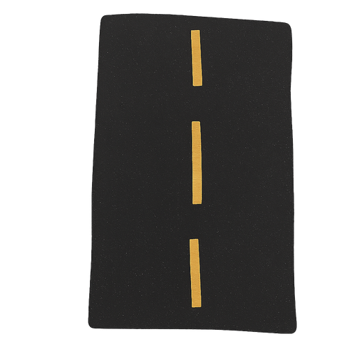 sarı çizgileri olan, siyah asfalt bir yol
. No background. Transparent background. Blank background. No shadows. 2d. In-Game asset. flat
