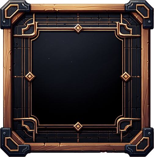 black board.
Single Game Texture.  In-Game asset.  2d.  Blank background.  High contrast.  No shadows