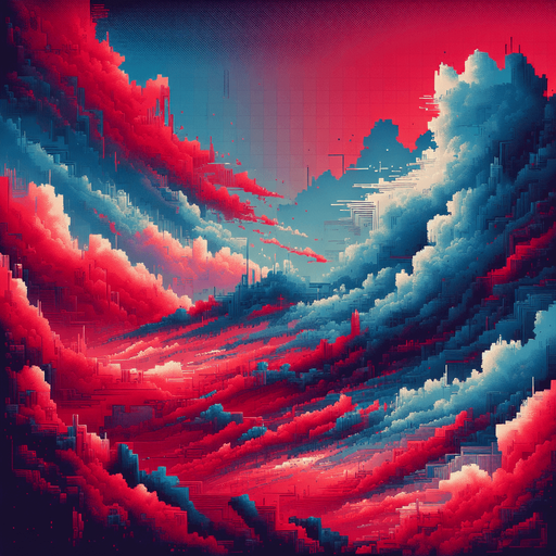 background red and blu.
Single Game Texture.  In-Game asset.  2d.  Blank background.  High contrast.  No shadows