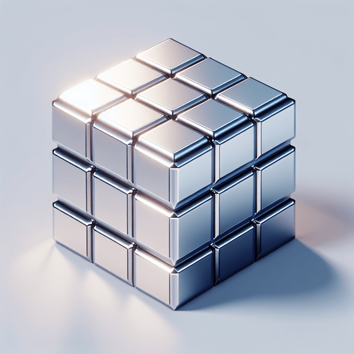 a shiny silver brick..
Single Game Texture. In-Game asset. 2d. Blank background. High contrast. No shadows.