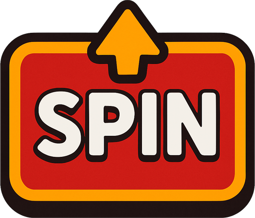 spin button.
In-Game asset.  2d.  High contrast.  No shadows