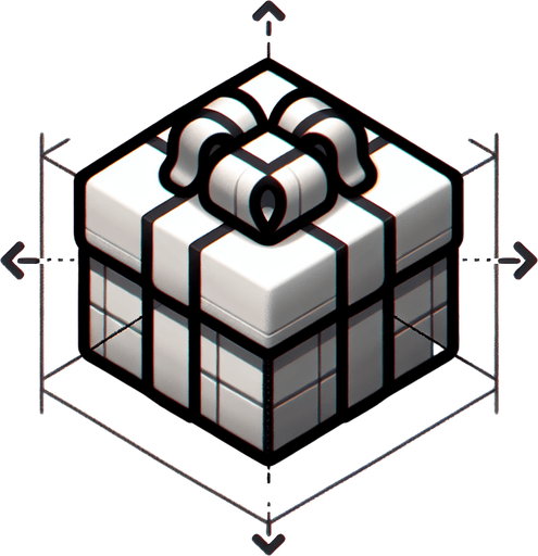 gift.
Single Game Texture.  In-Game asset.  2d.  Blank background.  High contrast.  No shadows