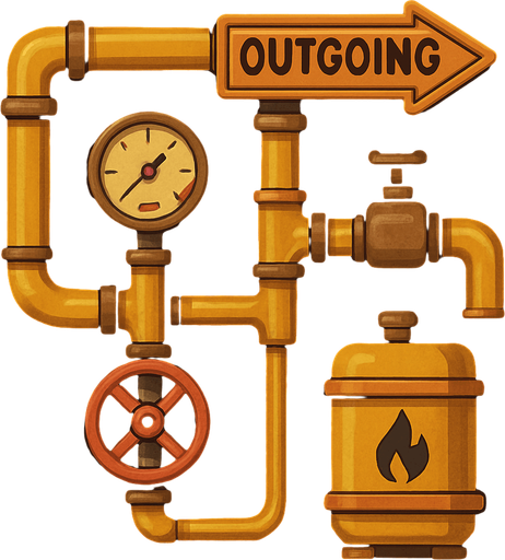 outgoing gas infrastructure system.
In-Game asset