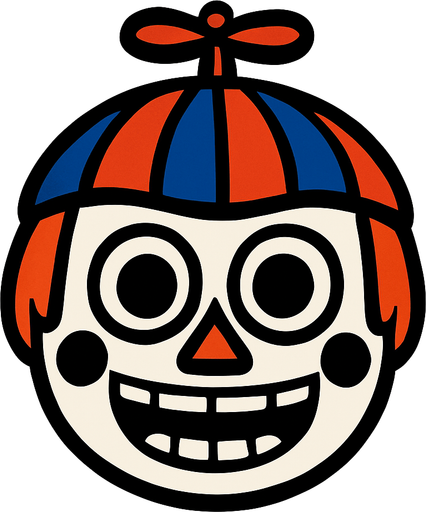 balloon boy head.
In-Game asset.  2d.  High contrast.  No shadows