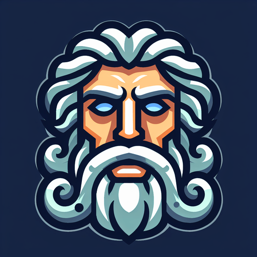 Poseidon’s face. Cartoon style..
Single Game Texture.  In-Game asset.  2d.  Blank background.  High contrast.  No shadows