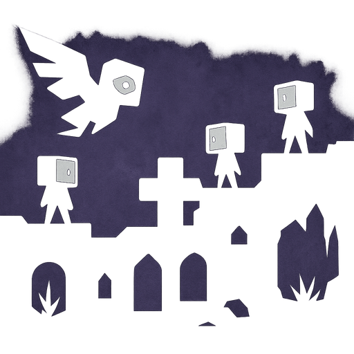 background image for sqube darkness game.
In-Game asset.  2d.  High contrast.  No shadows